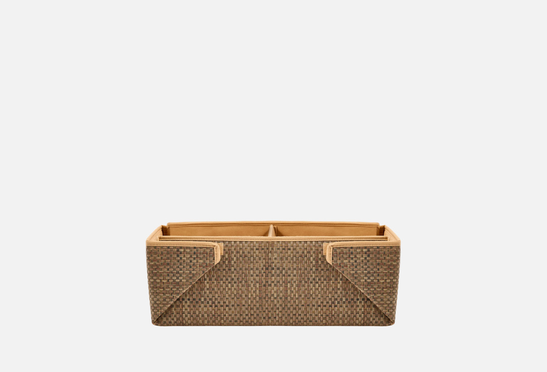

Ящик с отделениями CASY HOME, Коричневый, Rattan, 32х50х18 см 1 шт