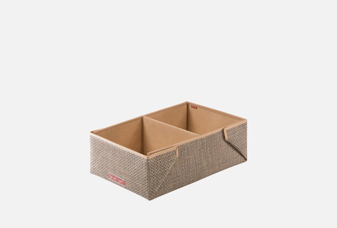 

Ящик с отделениями CASY HOME, Коричневый, Rattan, 32х50х18 см 1 шт