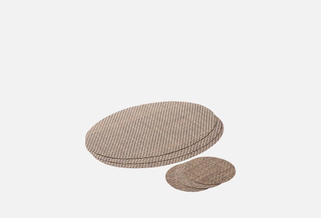 Изображение товара Набор сервировочных салфеток CASY HOME 46х33см, D15см