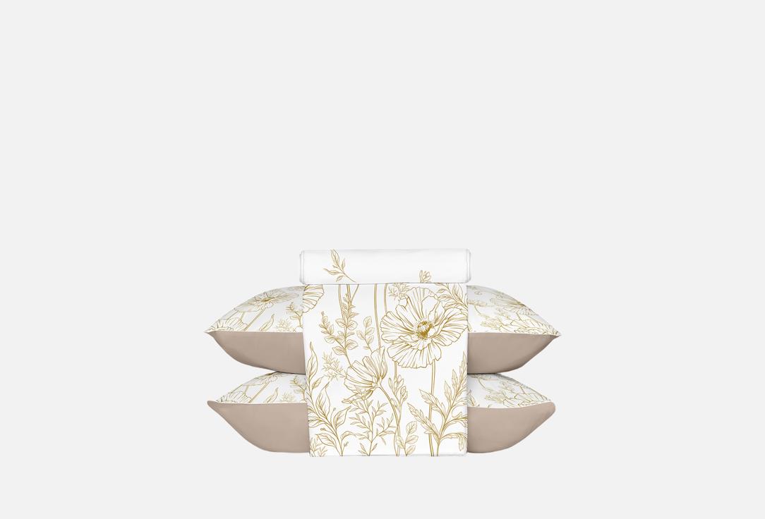 Изображение товара Комплект постельного белья Lanima Home Золотые маки, евро