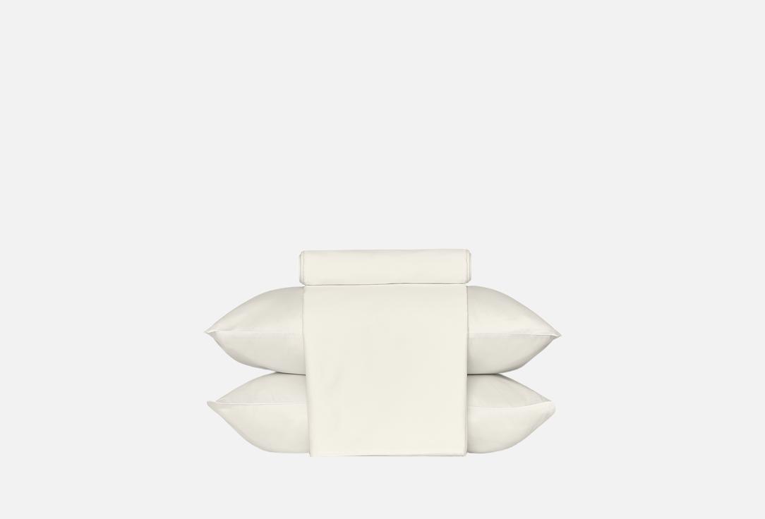 Изображение товара Комплект постельного белья Lanima Home Сатин, белый, евро