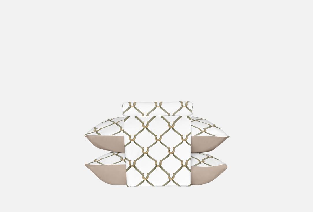 

Комплект постельного белья LANIMA HOME, Принт, Оливковые подковы, евро евро мл