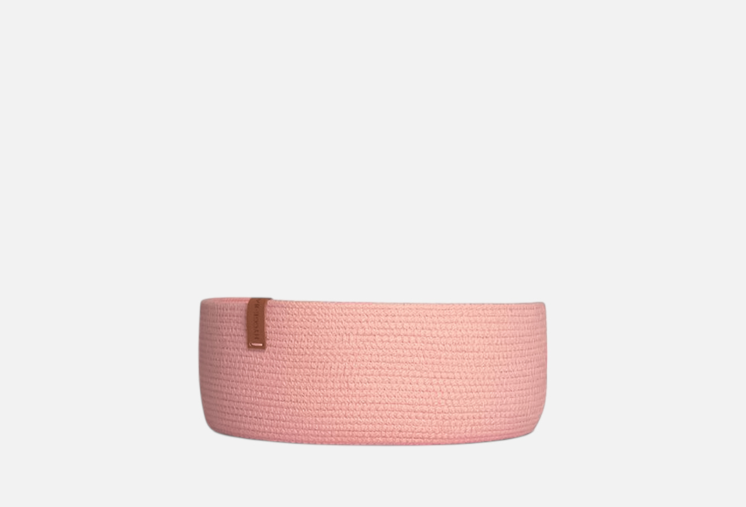 Изображение товара Корзинка для хранения круглая HYGGE.BASKET.DECOR Round, розовая, 23x23x10