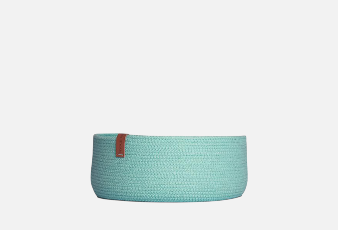 Изображение товара Корзинка для хранения круглая HYGGE.BASKET.DECOR Round, мятная, 23x23x10