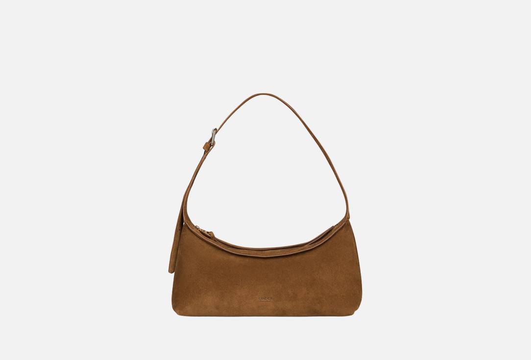 Изображение товара Стильная миниатюрная женская сумка хобо из итальянской замши KОЙО