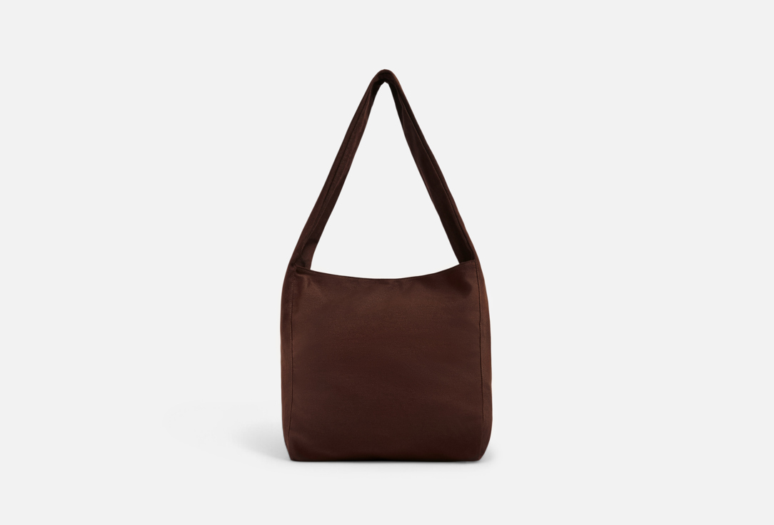 Изображение товара Стильная сумка хобо Sensoji из хлопка с магнитным замком коричневая