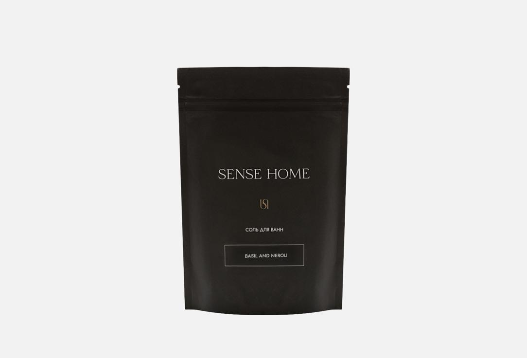 

соль для ванн SENSE HOME, Basil & neroli 500 г
