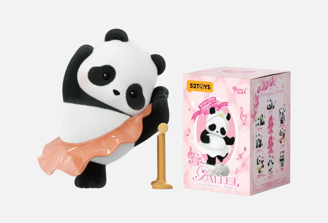 

Фигурка коллекционная 52TOYS, Мультиколор, Panda Roll Ballet Performance Series, 7 см 1 шт