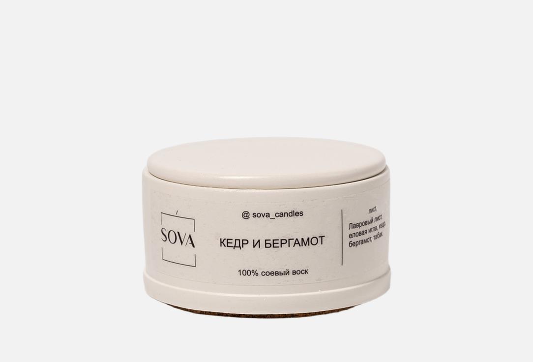 

Ароматическая свеча SOVA, Кедр и бергамот 60 мл