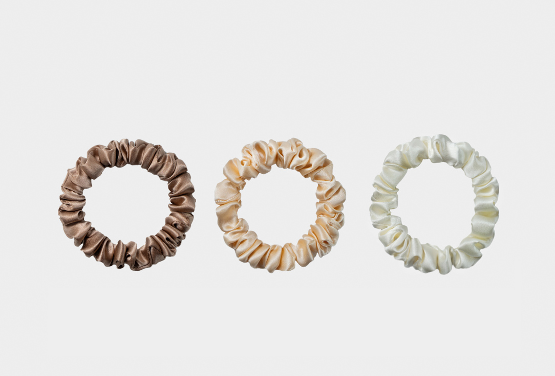 

Набор шелковых резинок для волос SILK UNIVERSE, Мультиколор, Classic mini, Капучино, Шампань, Жемчуг