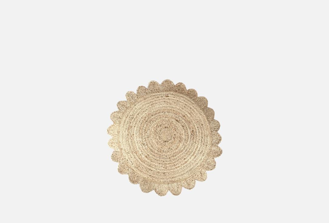 Изображение товара Экоковрик круглый Cleopatra for trading and international marketing джутовый бежевый, 100х100