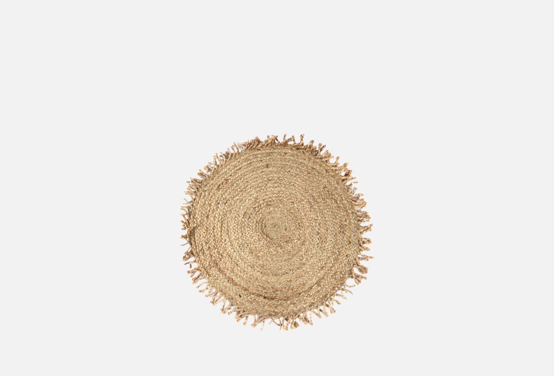 Изображение товара Экоковрик круглый Cleopatra for trading and international marketing джутовый бежевый, 80х80