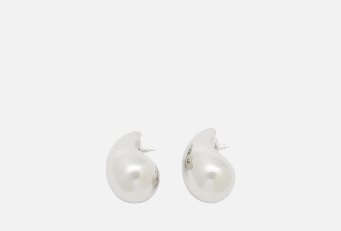 Изображение товара Серебристые серьги капли RUXARA для женщин легкие и стильные