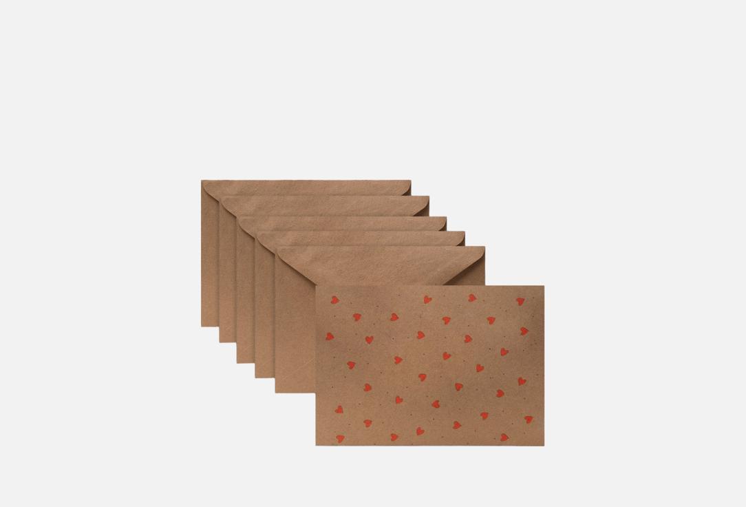

Подарочные конверты MESWERO, Hearts 5 шт