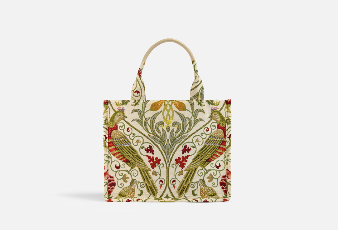 Изображение товара Сумка тоут Синика Птица Финист 38 из гобеленовой ткани с золотой вышивкой