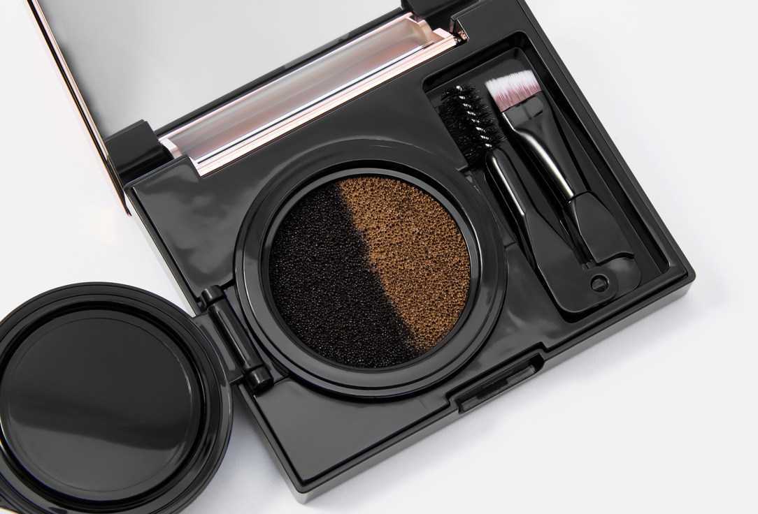 

Кремовый кушон-тени для бровей SAULEX, Коричневый, Two-color Waterproof Air 6 г