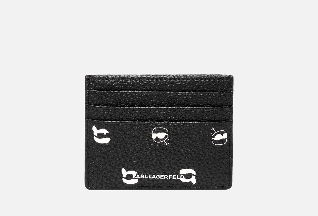 

Картхолдер KARL LAGERFELD, Черный, IKON PEBBLE Black