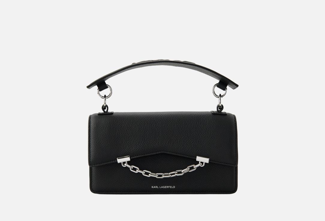 

Сумка с ручками кожаная KARL LAGERFELD, Черный, K/SEVEN GRAINY Black