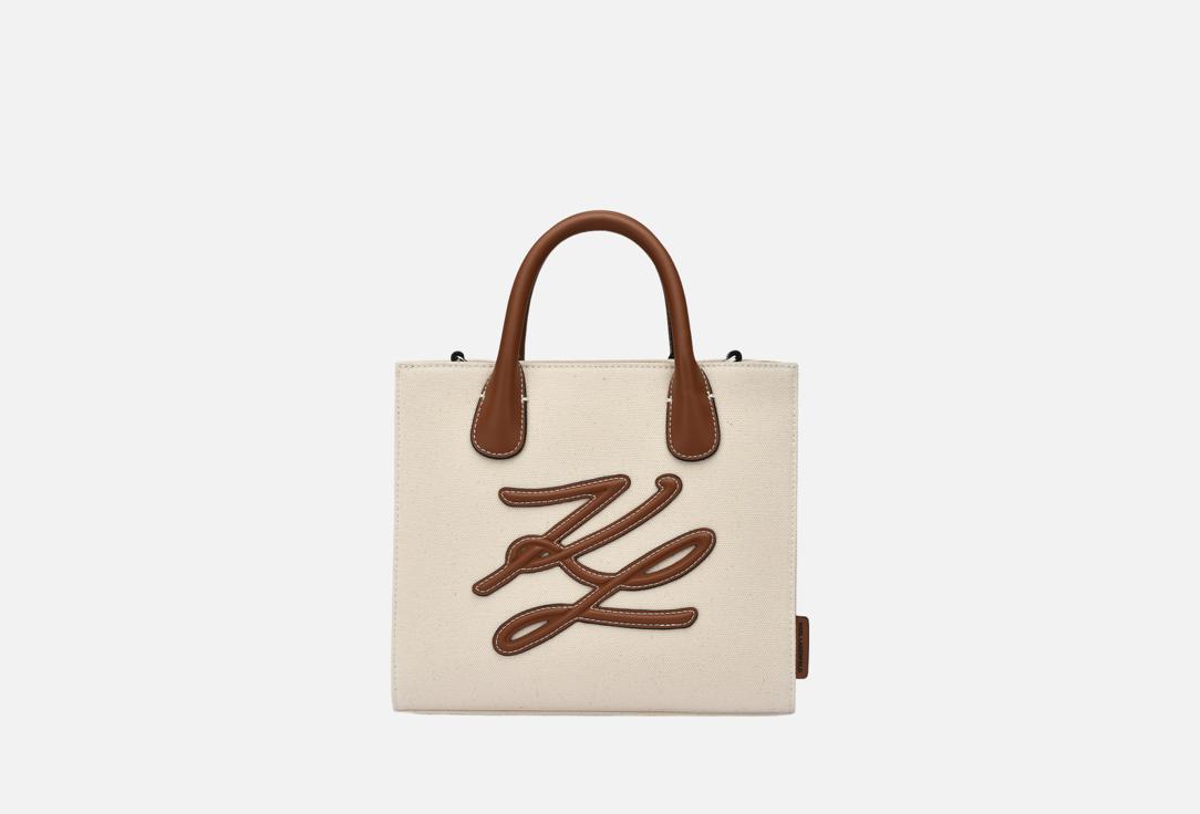 

Сумка с ручками KARL LAGERFELD, Бежевый, Autograph Natural