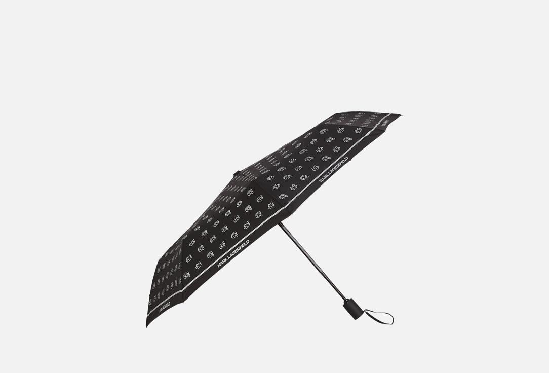 

Зонт KARL LAGERFELD, Черный, Ikon metallic