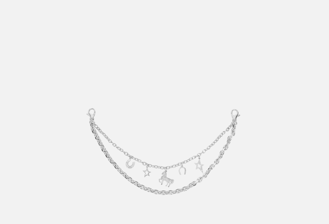 

Подвес-цепь FORAT BRAND, Lycky Horse, silver color 1 шт