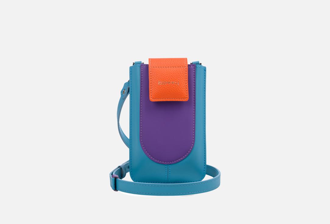 Изображение товара Сумка-кисет кожаная Boxxy smart case голубая, пурпурная, оранжевая