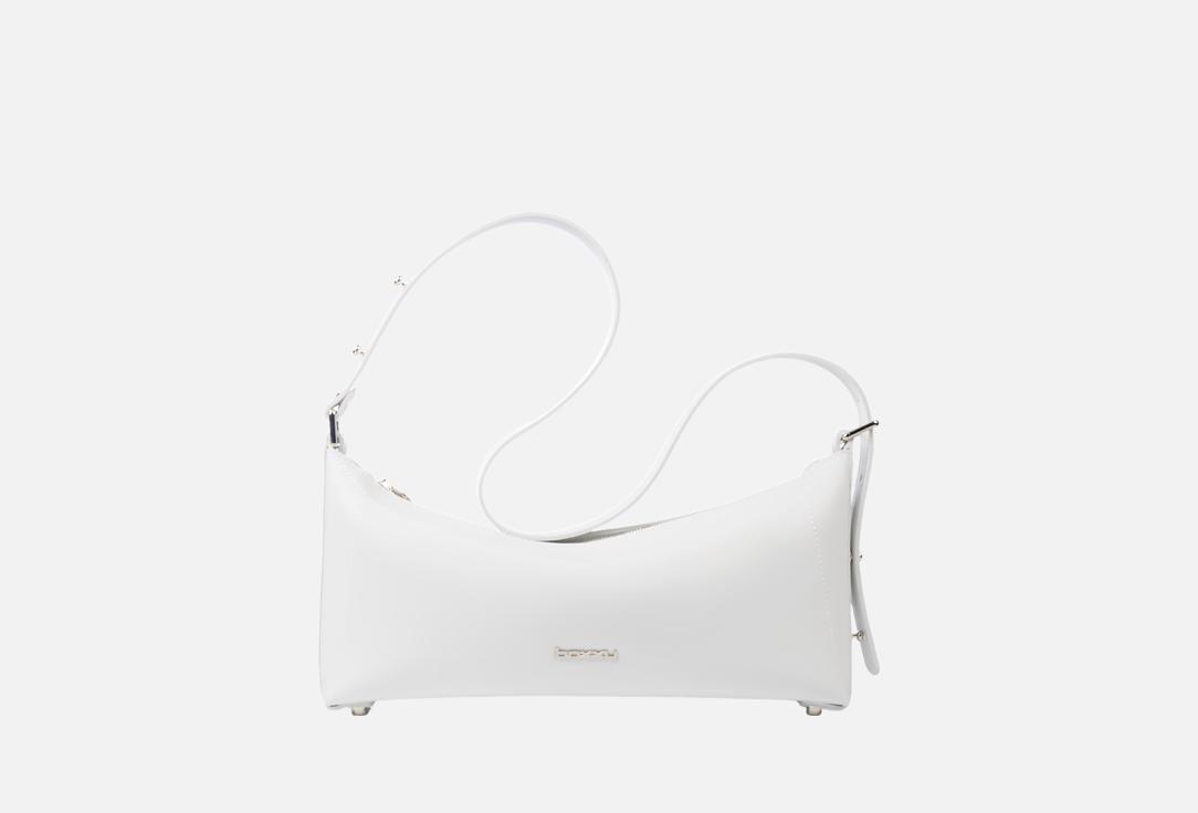 

Сумка-багет кожаная BOXXY, Белый, Mizari белая