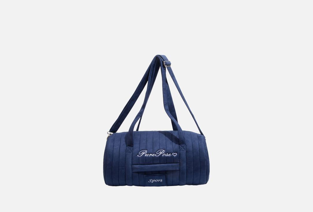 Изображение товара Спортивная сумка PurePose Dark Blue 45x25x25 см из эко-замши и полиэстера