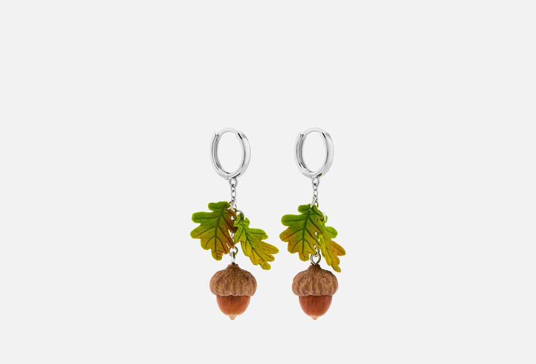 Изображение товара Серьги-конго SPEKTOR_V желуди и дубовые листья