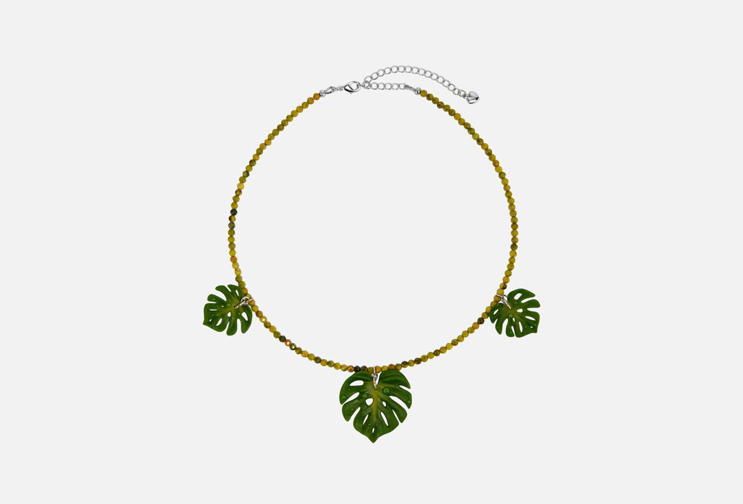 

Чокер SPEKTOR_V, Нефрит и монстера 1 шт