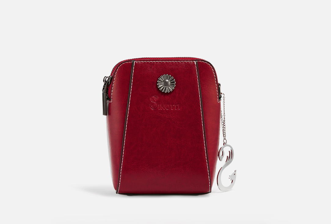 Изображение товара Сумка кросс-боди кожаная Sinotti ELEMENTO Wine Red