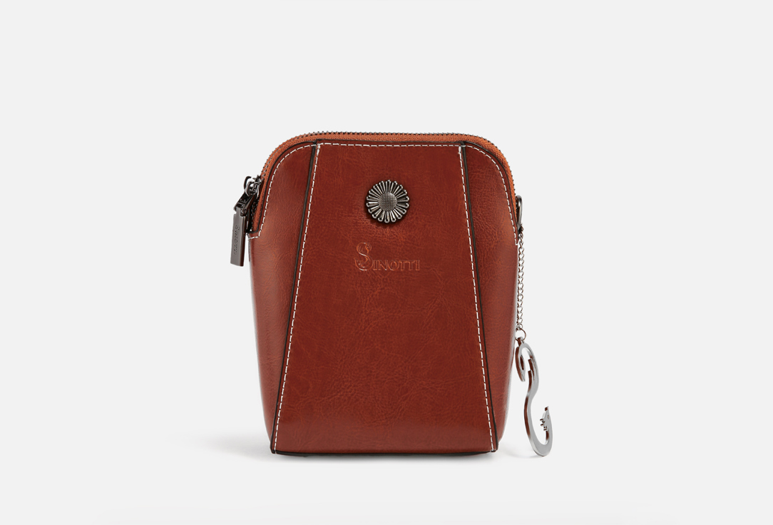 Изображение товара Кожаная кросс-боди сумка Sinotti ELEMENTO Brown для женщин