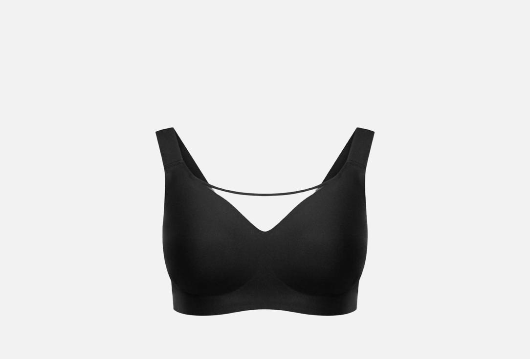 Изображение товара Бюстгальтер без косточек White Peach черный бесшовный для женщин