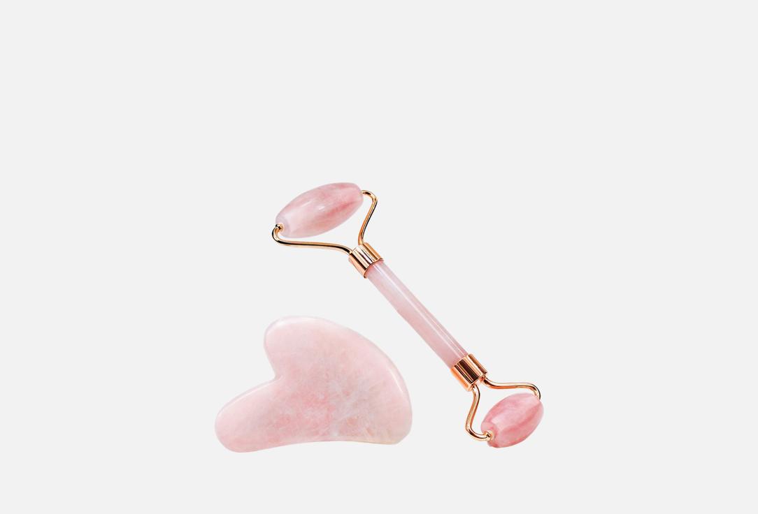 

Массажный набор для лица QUALIGO, Из розового кварца 1 шт