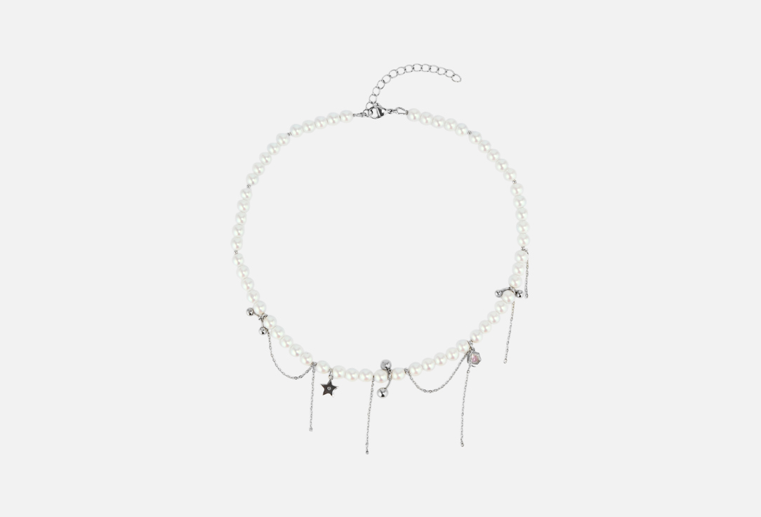 

колье GLAM GEMS, Steel drop 1 шт