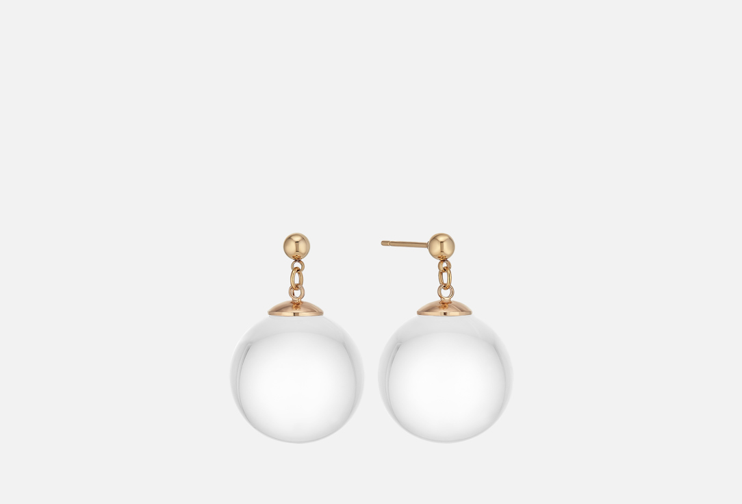 Изображение товара серьги Attribute Shop с прозрачным шаром