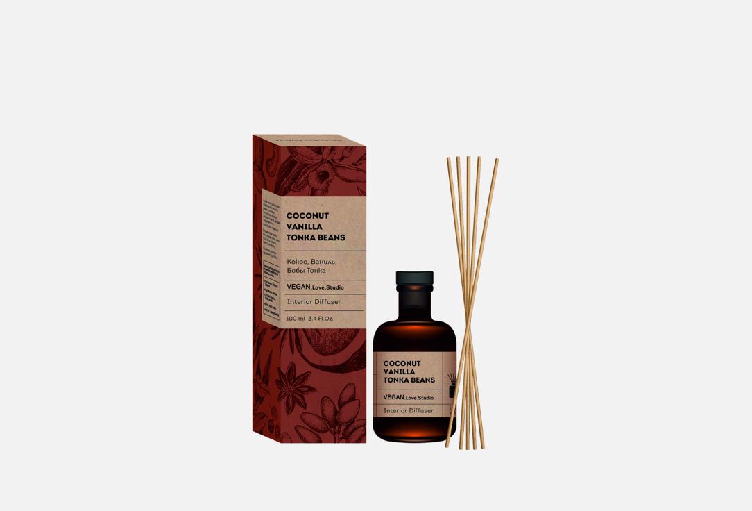 Ароматический диффузор DELTA COSMETICS COCONUT, VANILLA, TONKA BEANS 100 мл