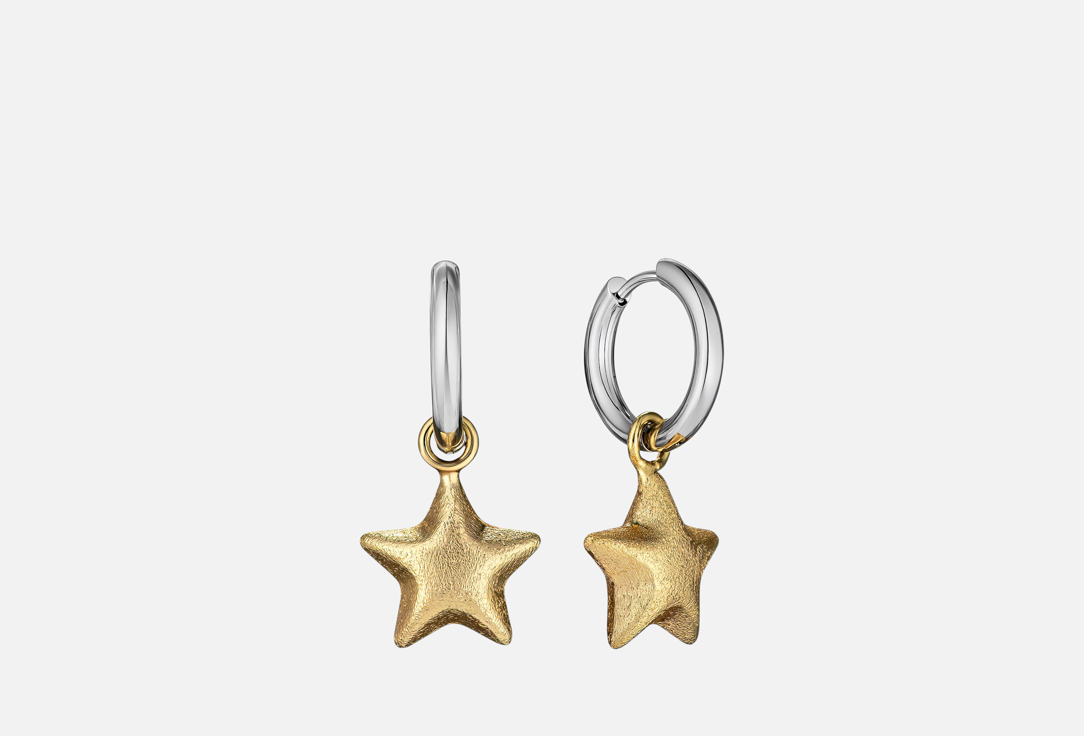 

серьги LEMART JEWELRY, Gold star 2 шт