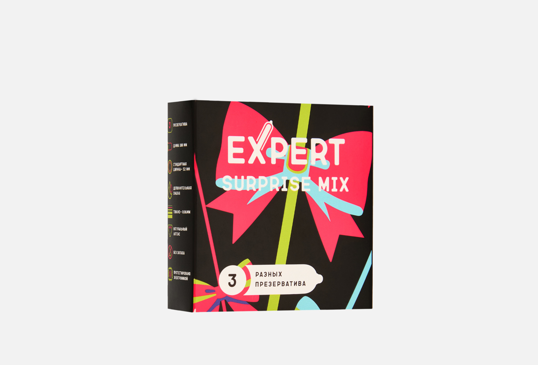 Изображение товара Презервативы EXPERT Surprise Mix - набор для ярких ощущений