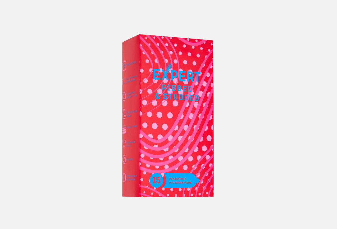 Изображение товара Презервативы Expert Ribbed and Studded, ребристые и точечные, 878 рублей