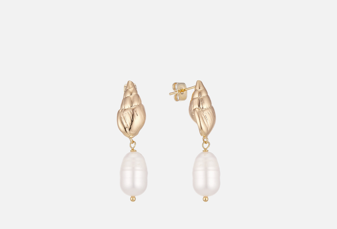 серьги ALERIE-ACCESSORIES Maldives с натуральным жемчугом 2 шт