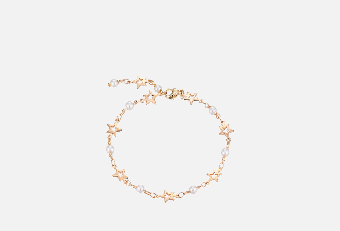 

браслет ALERIE-ACCESSORIES, Essentials Gold Stars с майоркой 1 шт