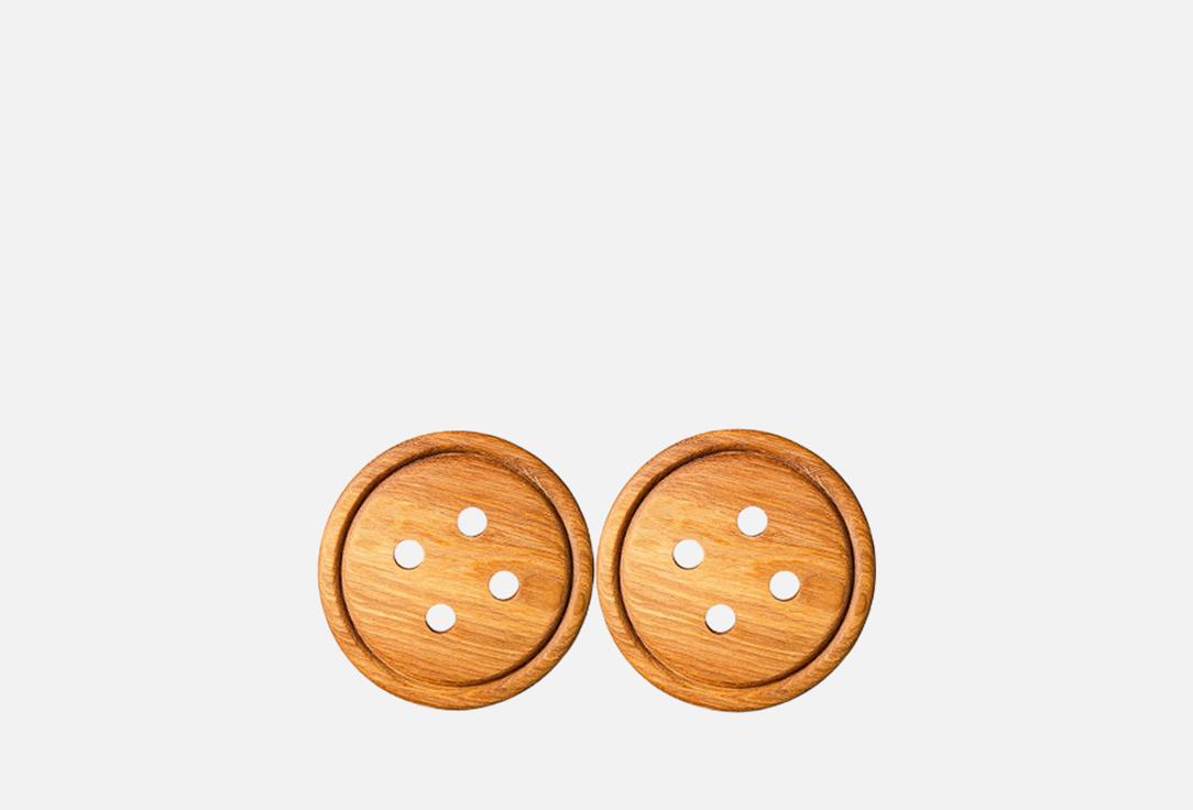 Изображение товара Деревянная подставка для кружки из дуба КЕДР натуральное дерево стильный дизайн