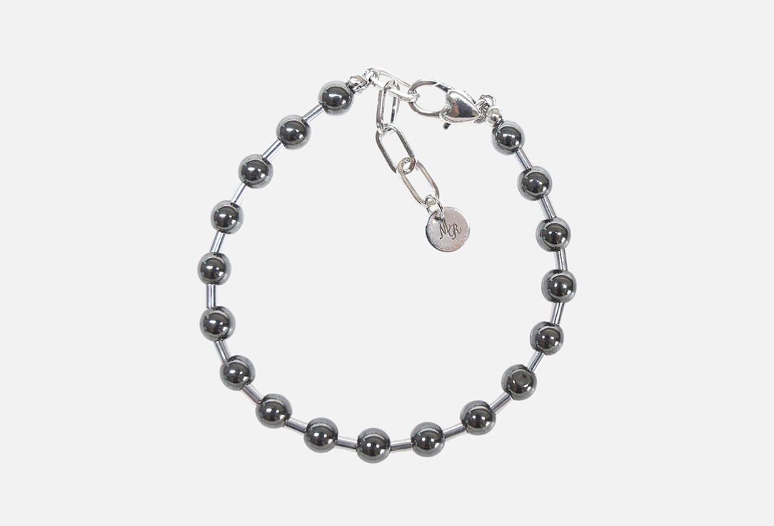 Изображение товара Браслет Mary Rich Molecule №6 из гематита для женщин с родированием