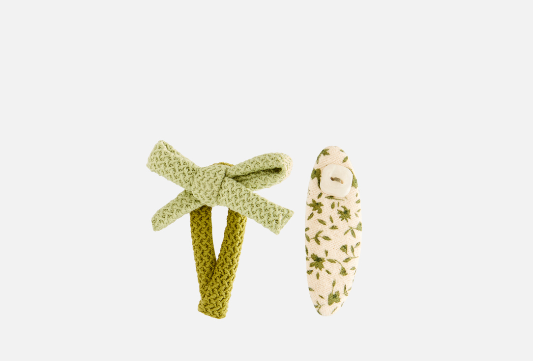 Изображение товара Заколки для волос MANUKA Зелёная роща комплект из 2 шт натуральный хлопок дизайн