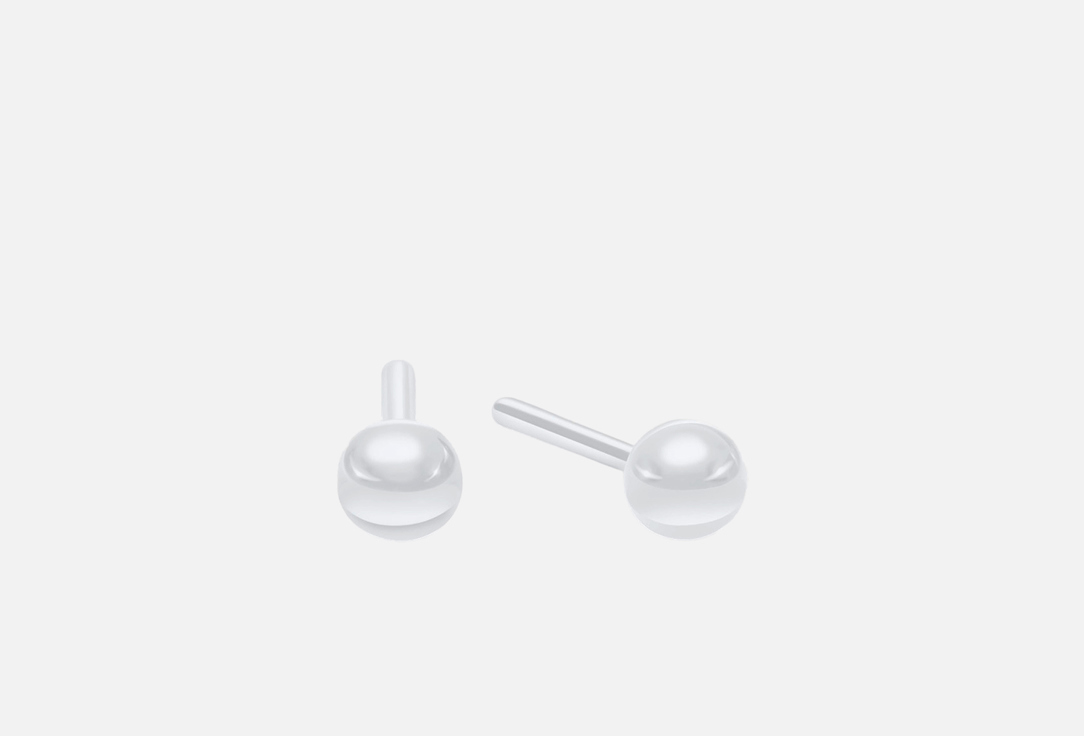 

Серьги-пусеты NOIMA, Белые шарики 2 шт