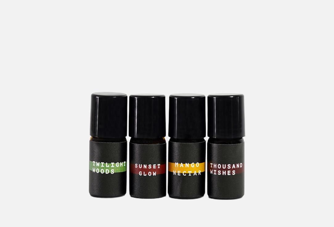 Изображение товара Набор миниатюр духов-роллеров AromaGen Twilight woods, Thousand wishes, Mango nectar, Sunset glow