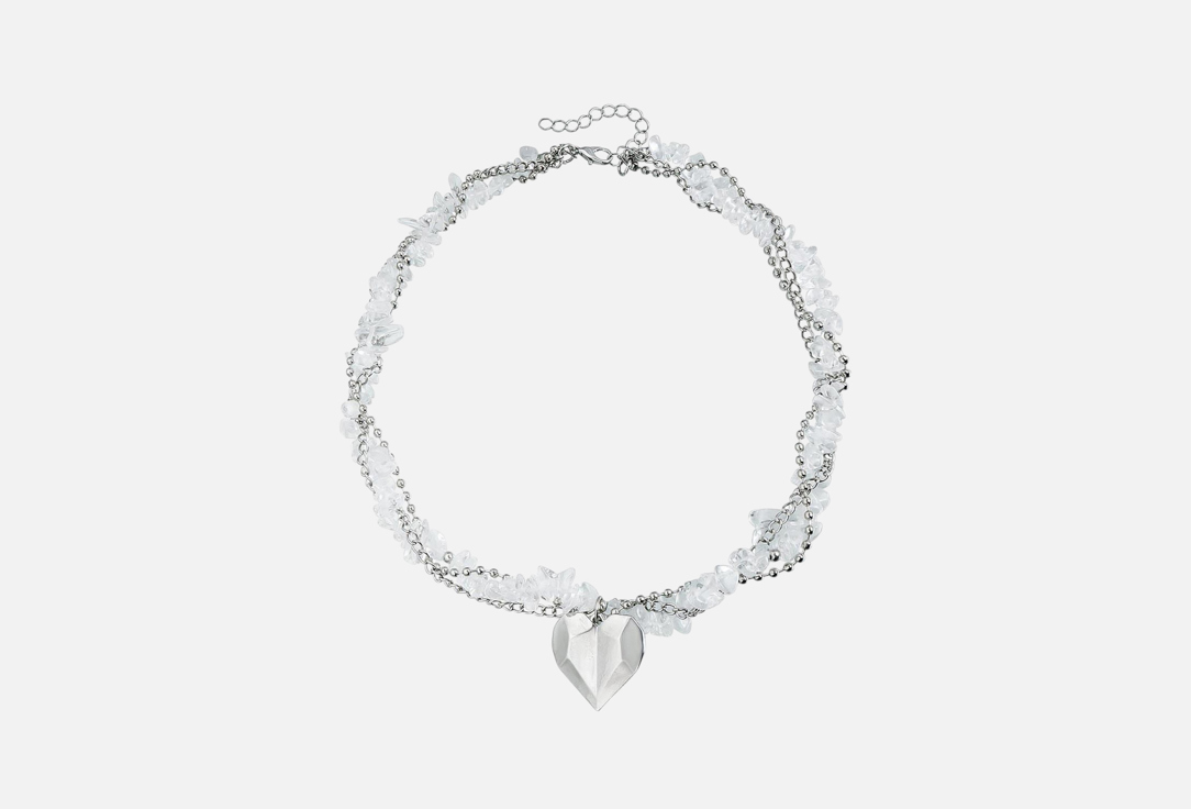 Изображение товара колье Настроение женщины многослойное с цирконами