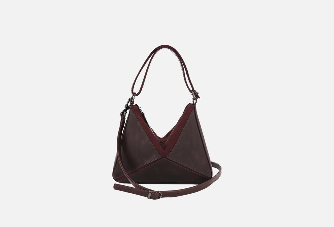 

Сумка-багет кожаная SOLO, Мультиколор, Бордовая