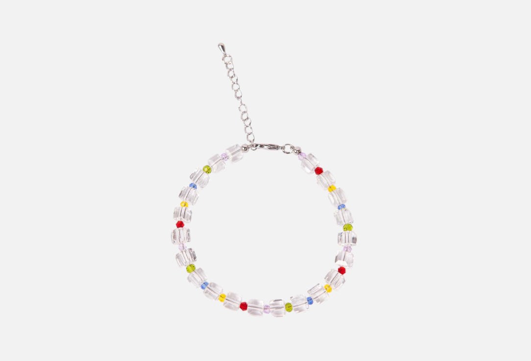 Изображение товара Браслет из органического стекла и латуни с покрытием родий для женщин